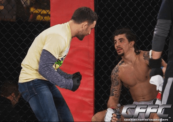 MMA fighters BJ Young and Frankie Edgar